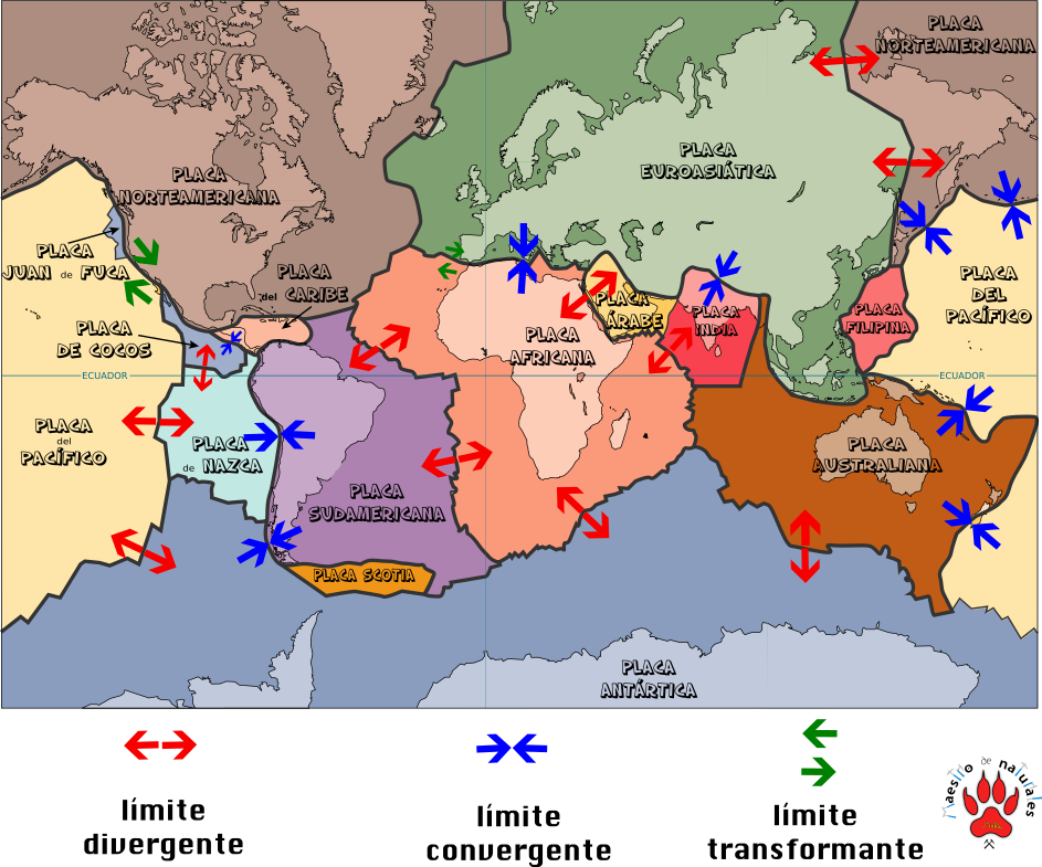 Analizamos Las Placas Tectonicas En 2021 Tectonica De Placas Images 2520